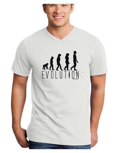 Evolution of Man Adult V-Neck T-shirt by TooLoud-Mens V-Neck T-Shirt-TooLoud-White-Small-Davson Sales