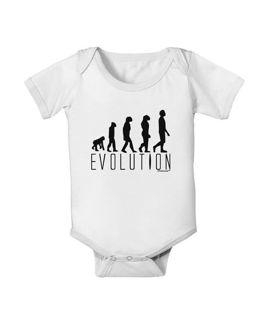 Evolution of Man Baby Romper Bodysuit by TooLoud-Baby Romper-TooLoud-White-06-Months-Davson Sales