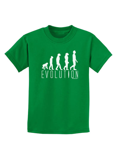 Evolution of Man Childrens Dark T-Shirt by TooLoud-Childrens T-Shirt-TooLoud-Kelly-Green-X-Small-Davson Sales