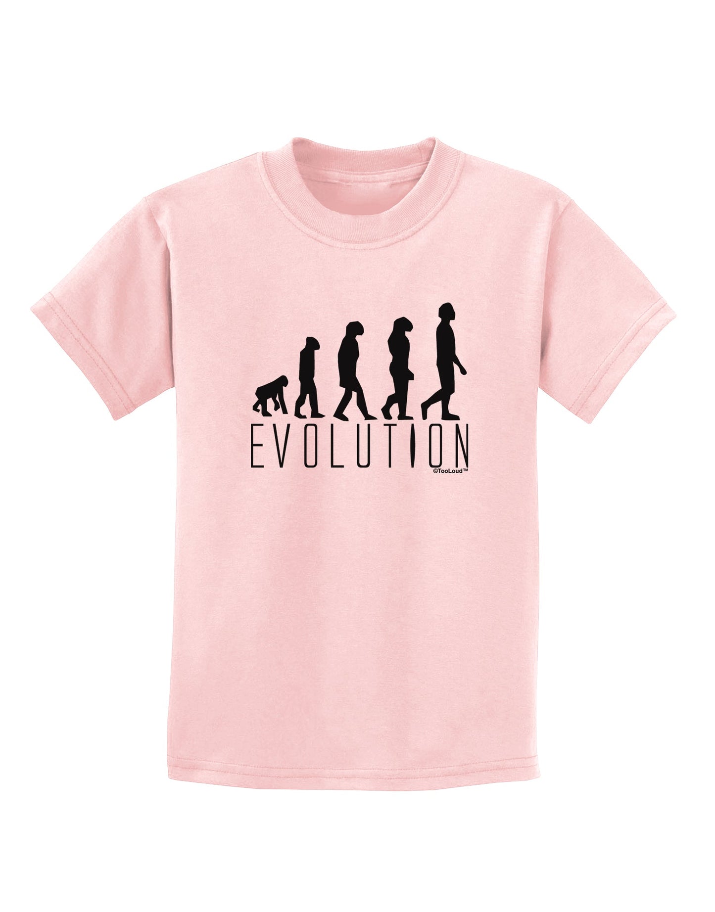 Evolution of Man Childrens T-Shirt by TooLoud-Childrens T-Shirt-TooLoud-PalePink-X-Small-Davson Sales