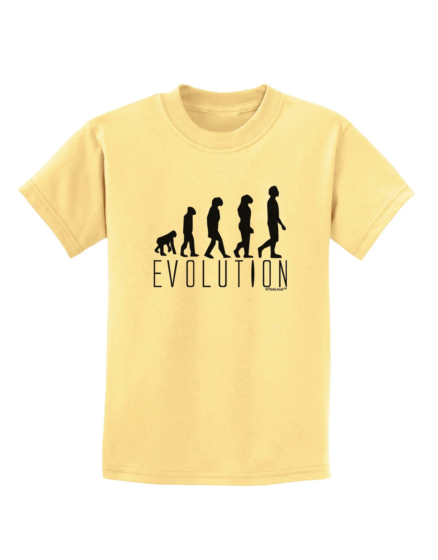Evolution of Man Childrens T-Shirt by TooLoud-Childrens T-Shirt-TooLoud-Daffodil-Yellow-X-Small-Davson Sales