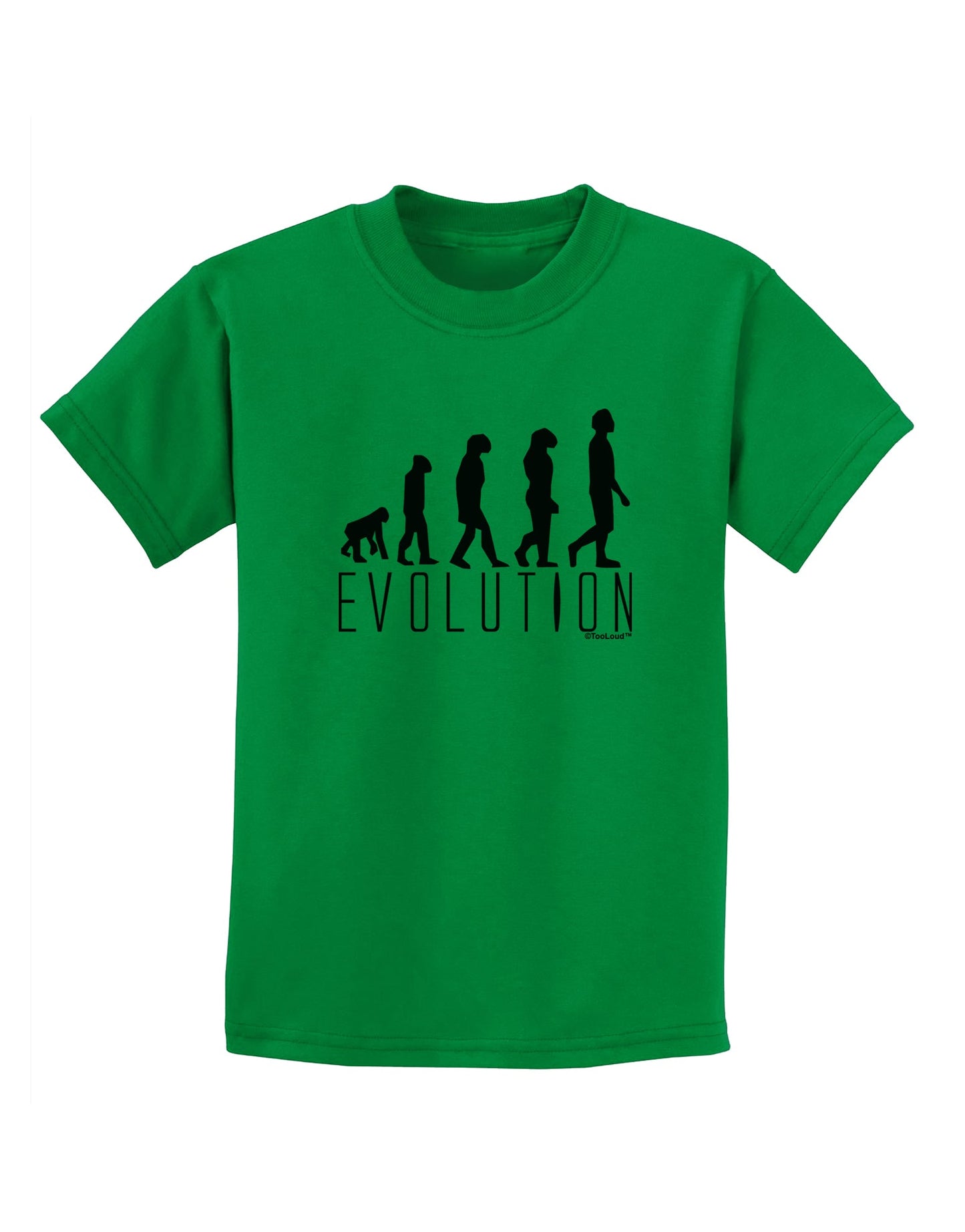 Evolution of Man Childrens T-Shirt by TooLoud-Childrens T-Shirt-TooLoud-Kelly-Green-X-Small-Davson Sales
