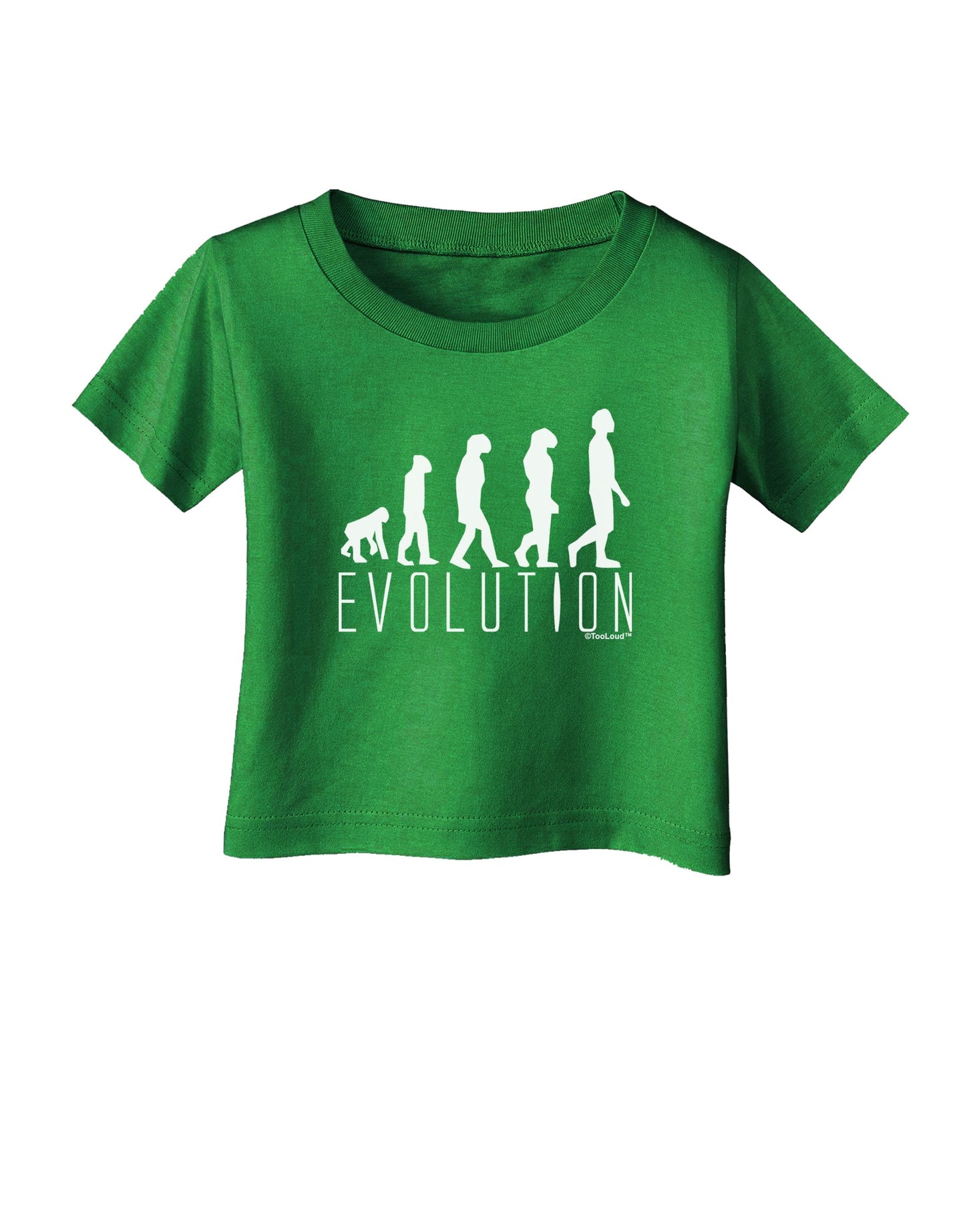 Evolution of Man Infant T-Shirt Dark by TooLoud-Infant T-Shirt-TooLoud-Clover-Green-06-Months-Davson Sales