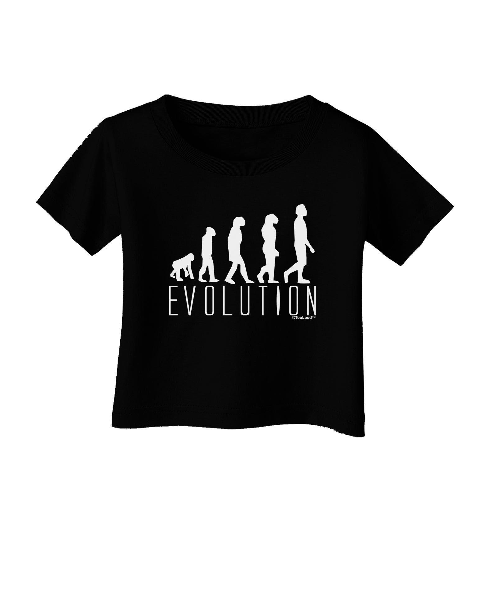 Evolution of Man Infant T-Shirt Dark by TooLoud-Infant T-Shirt-TooLoud-Black-06-Months-Davson Sales