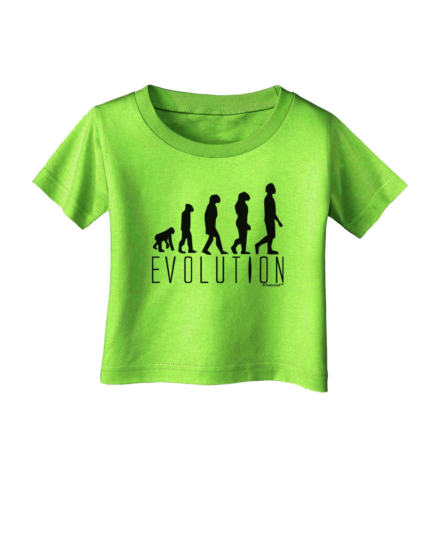 Evolution of Man Infant T-Shirt by TooLoud-Infant T-Shirt-TooLoud-Lime-Green-06-Months-Davson Sales