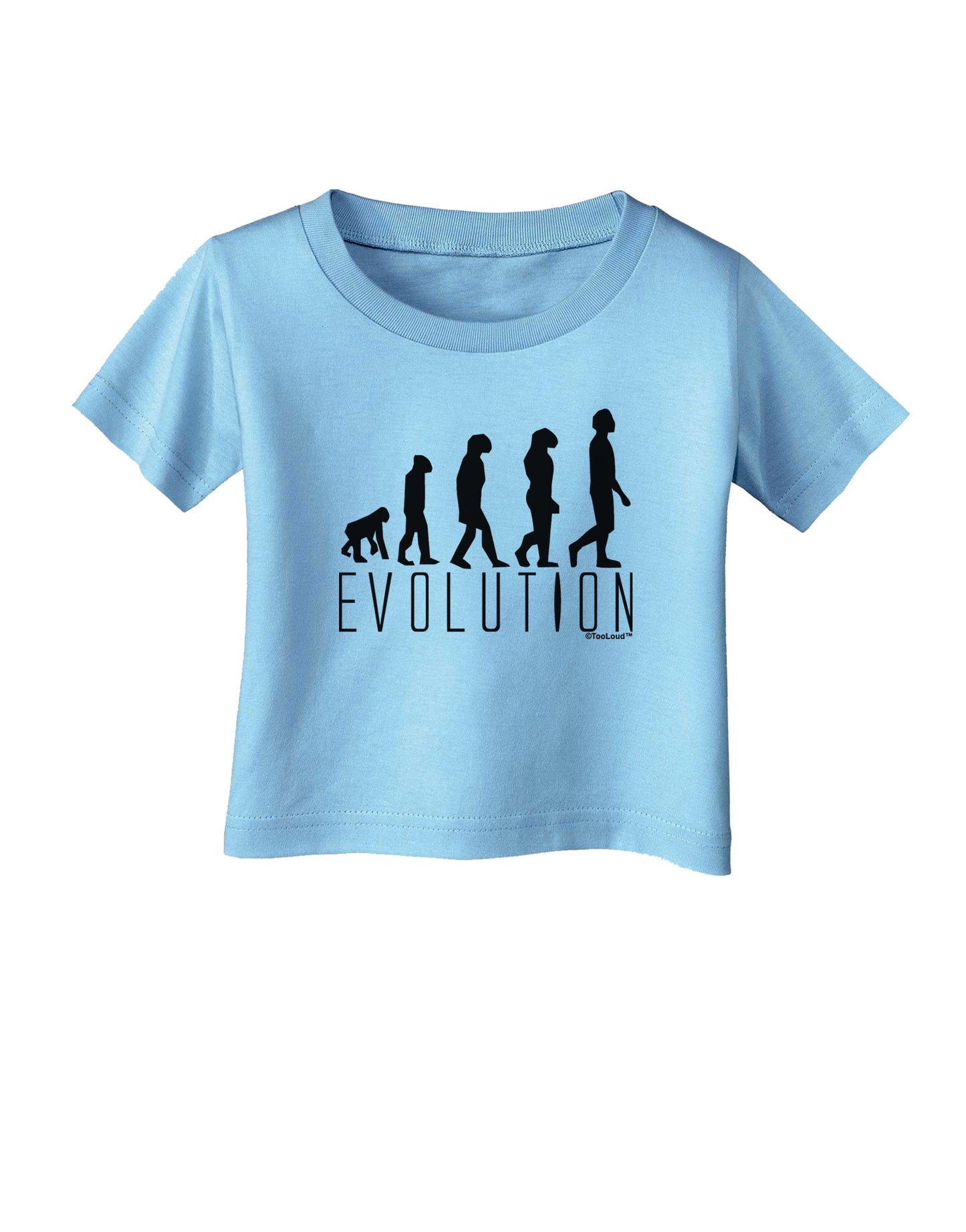Evolution of Man Infant T-Shirt by TooLoud-Infant T-Shirt-TooLoud-Aquatic-Blue-06-Months-Davson Sales