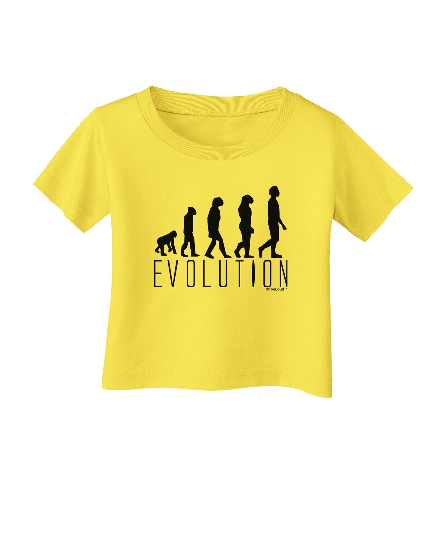 Evolution of Man Infant T-Shirt by TooLoud-Infant T-Shirt-TooLoud-Yellow-06-Months-Davson Sales