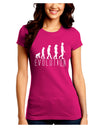 Evolution of Man Juniors Crew Dark T-Shirt by TooLoud-T-Shirts Juniors Tops-TooLoud-Hot-Pink-Juniors Fitted Small-Davson Sales