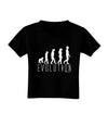 Evolution of Man Toddler T-Shirt Dark by TooLoud-Toddler T-Shirt-TooLoud-Black-2T-Davson Sales