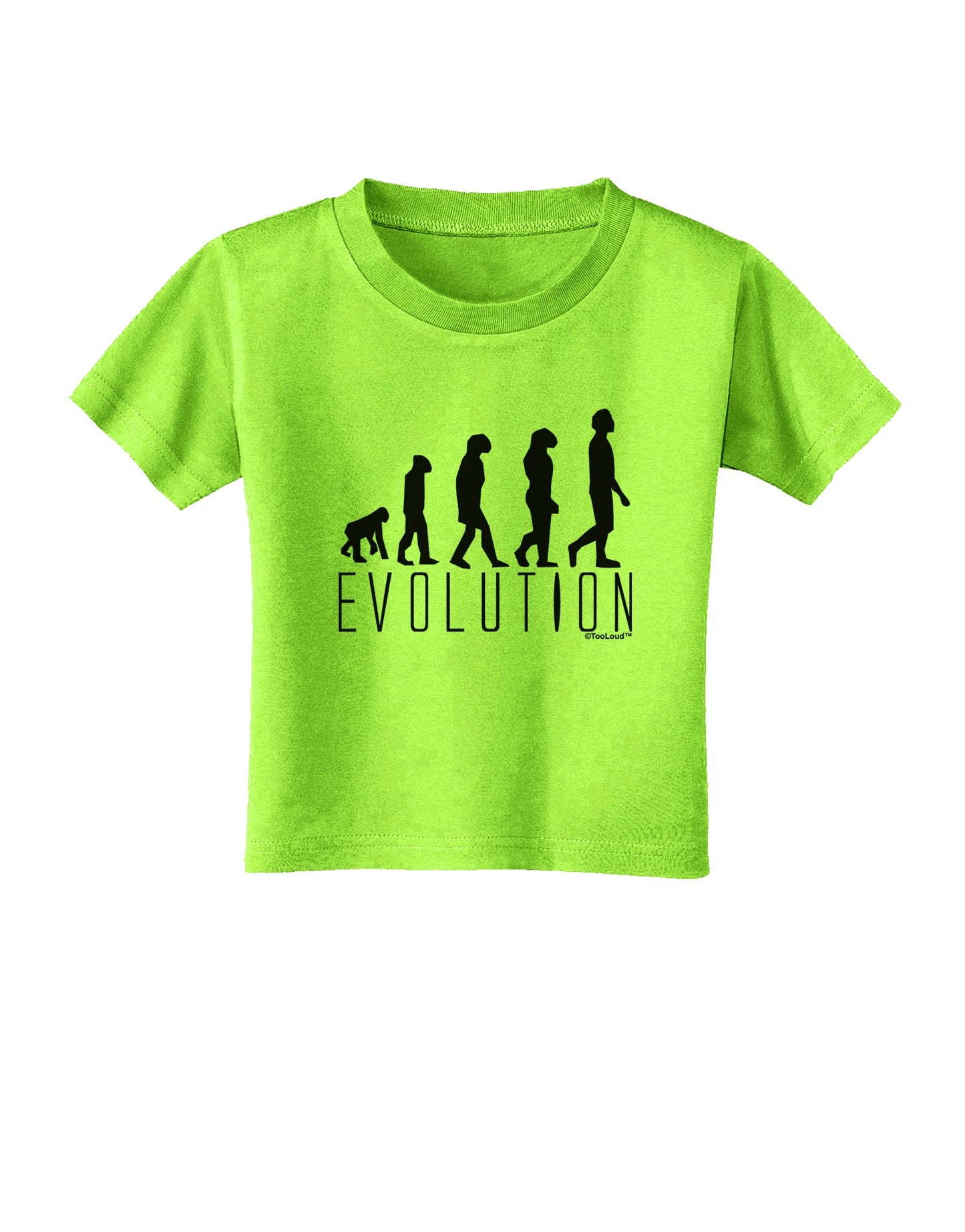 Evolution of Man Toddler T-Shirt by TooLoud-Toddler T-Shirt-TooLoud-Lime-Green-2T-Davson Sales