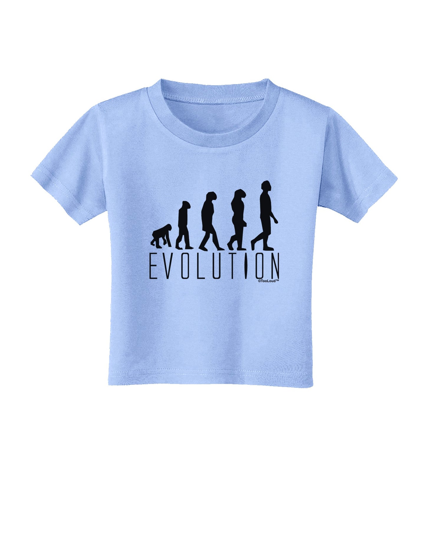 Evolution of Man Toddler T-Shirt by TooLoud-Toddler T-Shirt-TooLoud-Aquatic-Blue-2T-Davson Sales