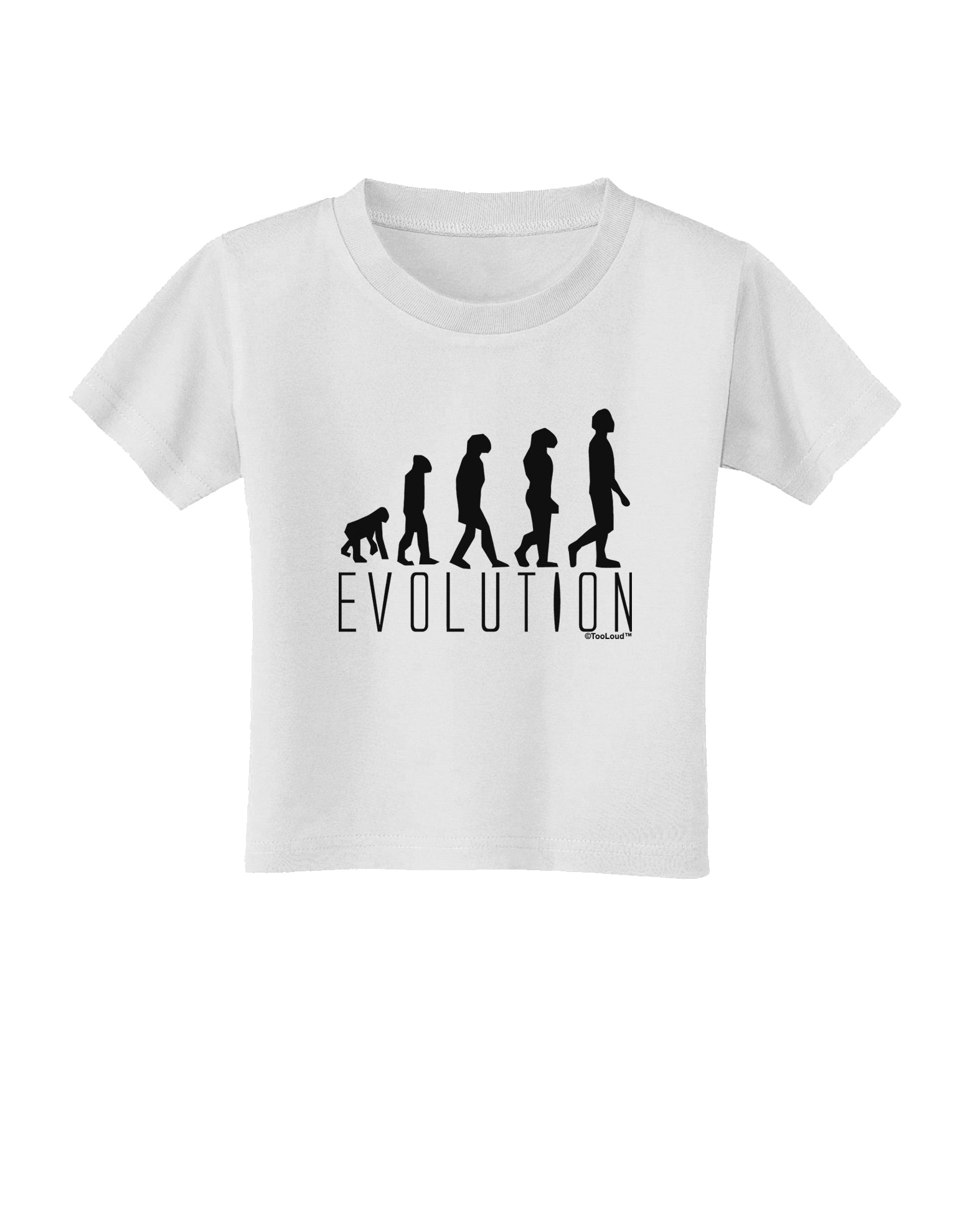 Evolution of Man Toddler T-Shirt by TooLoud-Toddler T-Shirt-TooLoud-White-2T-Davson Sales