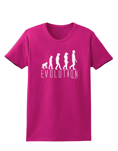 Evolution of Man Womens Dark T-Shirt by TooLoud-Womens T-Shirt-TooLoud-Hot-Pink-Small-Davson Sales