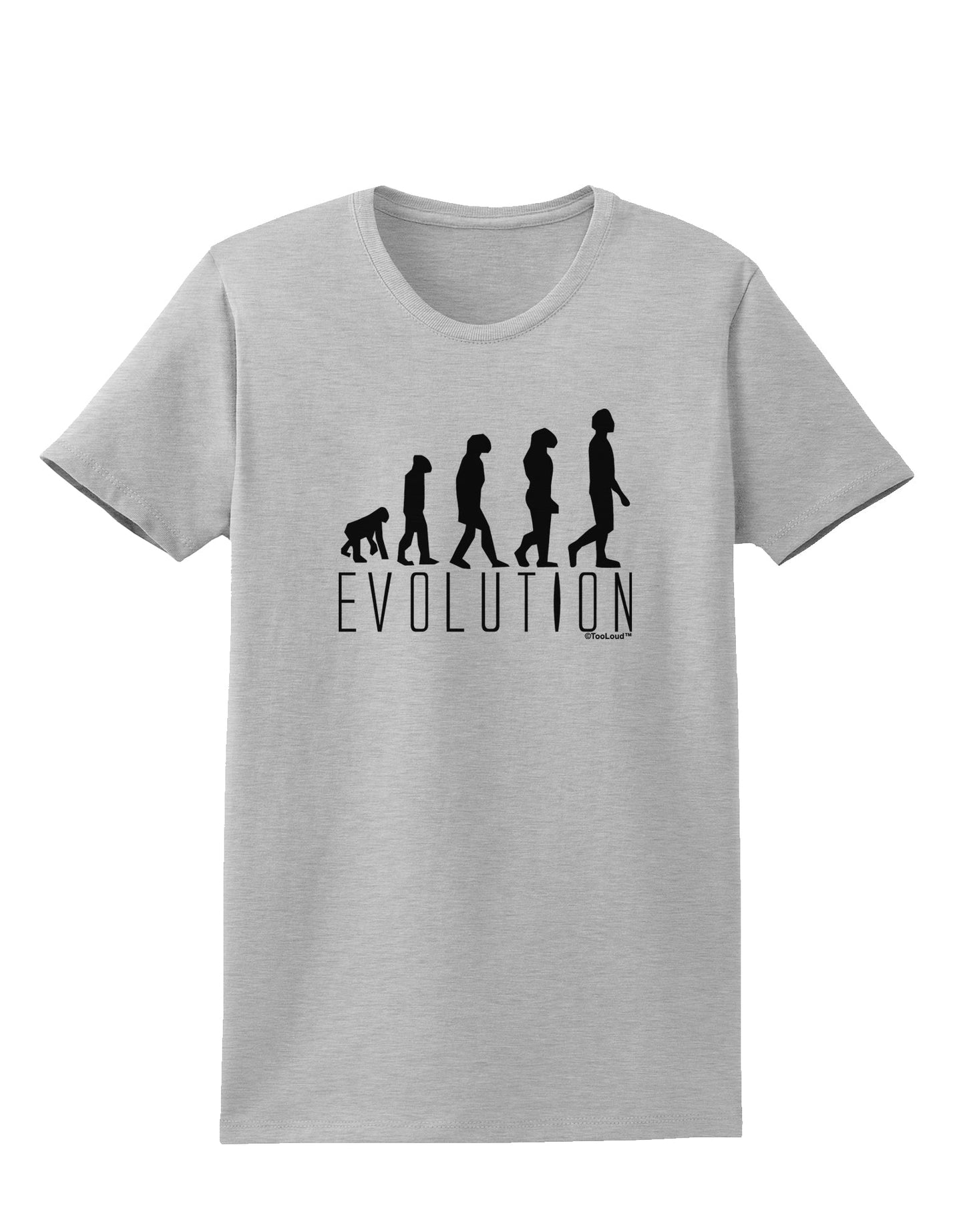 Evolution of Man Womens T-Shirt by TooLoud-Womens T-Shirt-TooLoud-AshGray-X-Small-Davson Sales