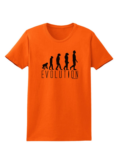 Evolution of Man Womens T-Shirt by TooLoud-Womens T-Shirt-TooLoud-Orange-X-Small-Davson Sales