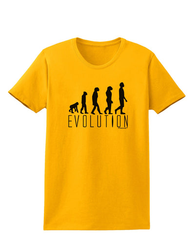 Evolution of Man Womens T-Shirt by TooLoud-Womens T-Shirt-TooLoud-Gold-X-Small-Davson Sales