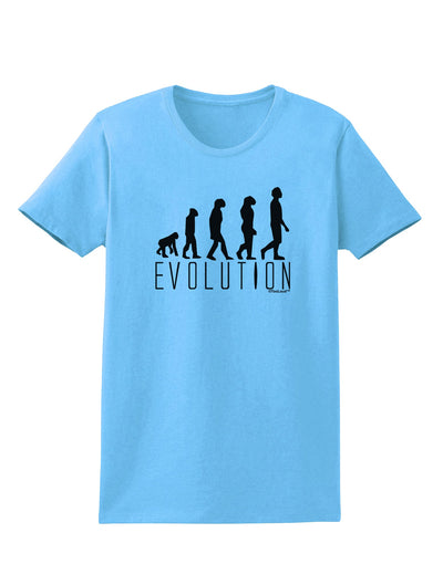 Evolution of Man Womens T-Shirt by TooLoud-Womens T-Shirt-TooLoud-Aquatic-Blue-X-Small-Davson Sales