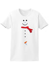 Excited Snowman Naughty Christmas T-shirt Funny Adult Womens T-Shirt-Womens T-Shirt-TooLoud-White-Small-Davson Sales