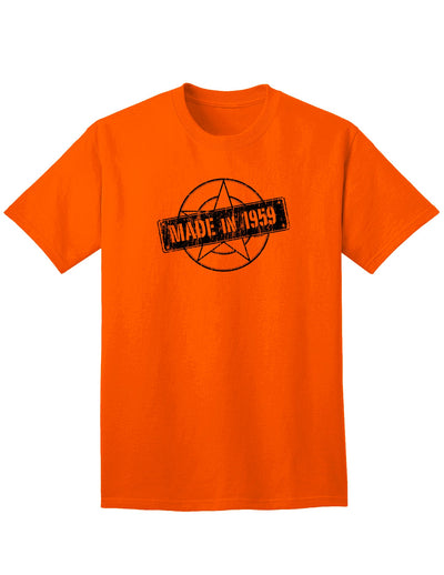 Exclusive 60th Birthday Commemorative Adult T-Shirt - Crafted in 1959-Mens T-shirts-TooLoud-Orange-Small-Davson Sales