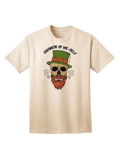 Drinking By Me-Self Adult T-Shirt Natural 4XL Tooloud