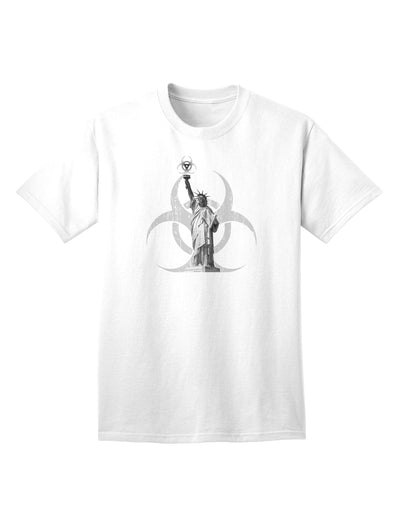 Exclusive Biohazard Statue of Liberty Adult T-Shirt for Fashion Enthusiasts-Mens T-shirts-TooLoud-White-Small-Davson Sales