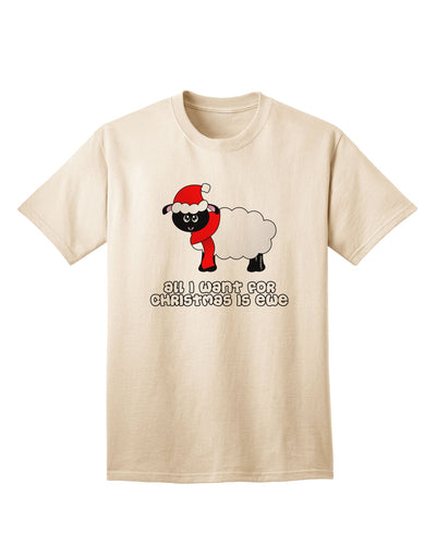 Exclusive Collection: 'All I Want For Christmas Is Ewe' - Premium Sheep Design Adult T-Shirt-Mens T-shirts-TooLoud-Natural-Small-Davson Sales