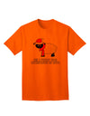 Exclusive Collection: 'All I Want For Christmas Is Ewe' - Premium Sheep Design Adult T-Shirt-Mens T-shirts-TooLoud-Orange-Small-Davson Sales