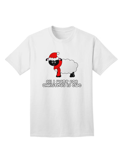 Exclusive Collection: 'All I Want For Christmas Is Ewe' - Premium Sheep Design Adult T-Shirt-Mens T-shirts-TooLoud-White-Small-Davson Sales