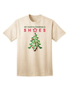 Exclusive Collection: 'All I Want for Christmas is Shoes' - Premium Adult T-Shirt-Mens T-shirts-TooLoud-Natural-Small-Davson Sales