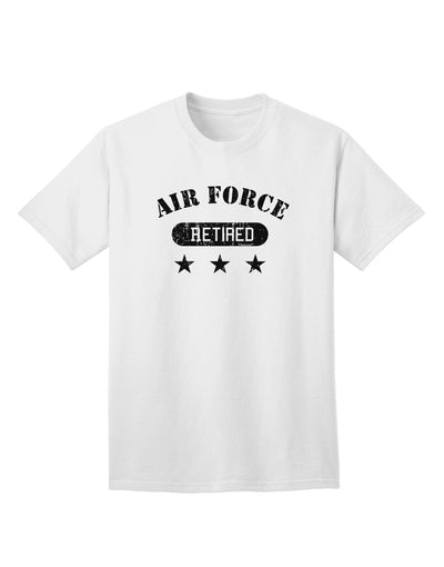 Exclusive Collection: Retired Air Force Adult T-Shirt - A Tribute to Service-Mens T-shirts-TooLoud-White-Small-Davson Sales