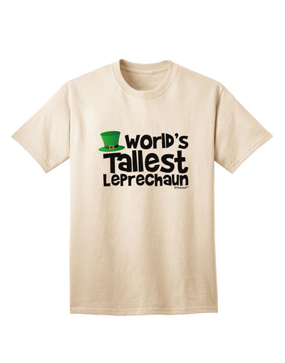 Exclusive Collection: TooLoud Presents the World's Tallest Leprechaun Adult T-Shirt-Mens T-shirts-TooLoud-Natural-Small-Davson Sales