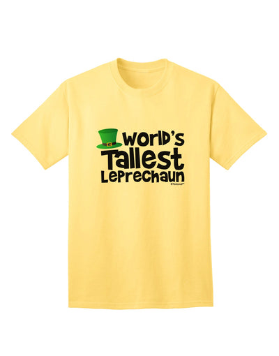 Exclusive Collection: TooLoud Presents the World's Tallest Leprechaun Adult T-Shirt-Mens T-shirts-TooLoud-Yellow-Small-Davson Sales