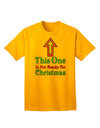 Exclusive Edition: 'This One Is Not Ready For Christmas' Adult T-Shirt-Mens T-shirts-TooLoud-Gold-Small-Davson Sales