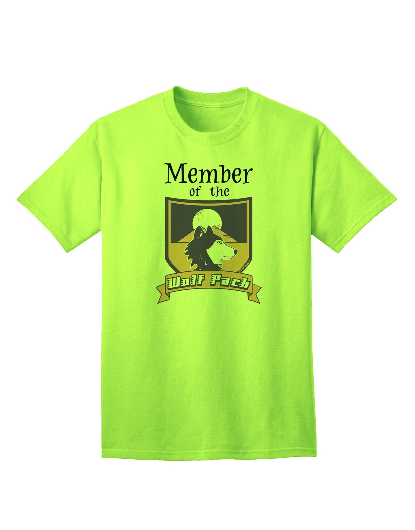 Exclusive: Member of the Wolf Pack - Premium Adult T-Shirt Collection-Mens T-shirts-TooLoud-Neon-Green-Small-Davson Sales