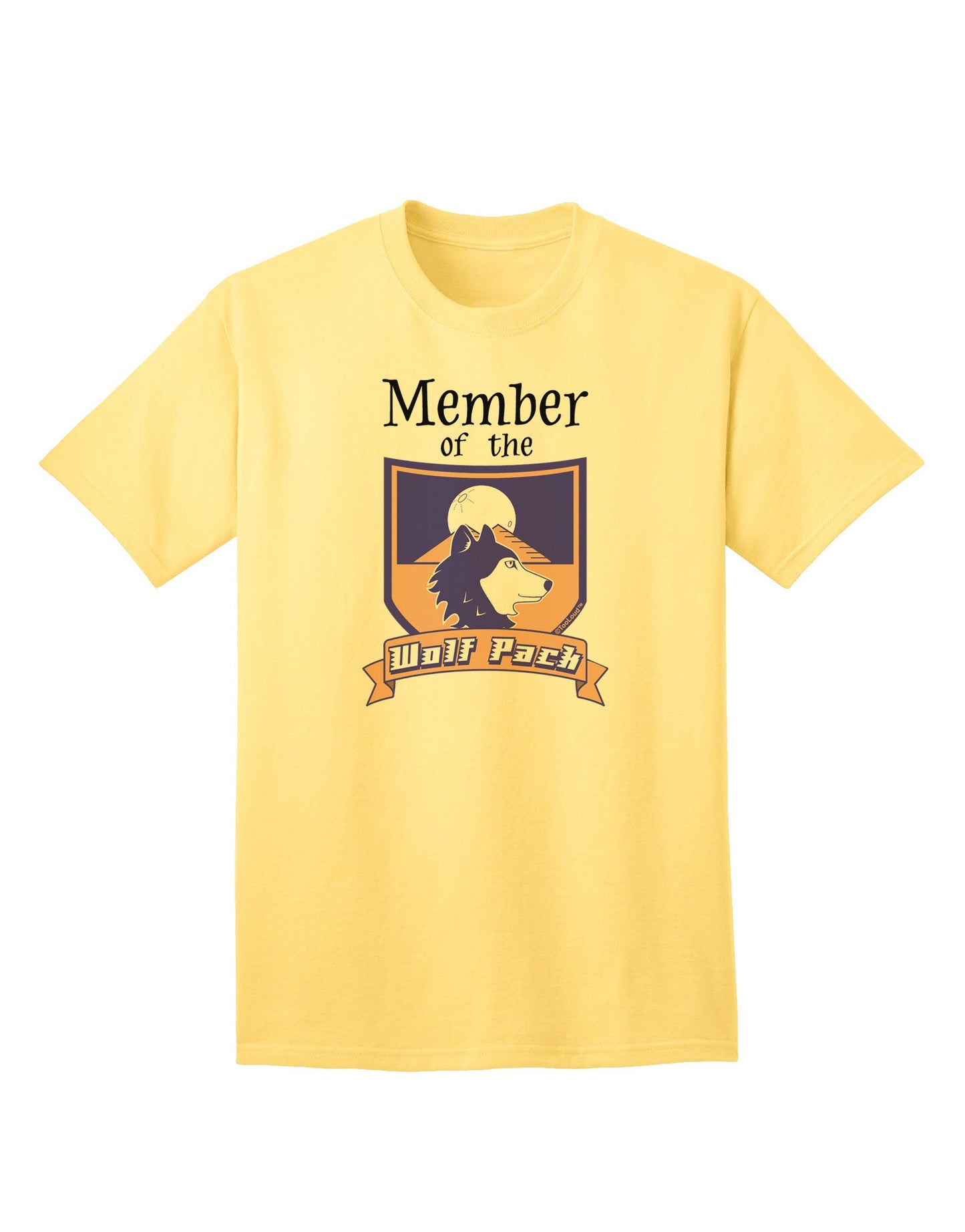 Exclusive: Member of the Wolf Pack - Premium Adult T-Shirt Collection-Mens T-shirts-TooLoud-Yellow-Small-Davson Sales