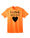 Exclusive Personalized 'I Love' Customized Adult T-Shirt - Tailored Just For You-Mens T-shirts-TooLoud-Neon-Orange-Small-Davson Sales