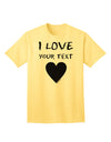 Exclusive Personalized 'I Love' Customized Adult T-Shirt - Tailored Just For You-Mens T-shirts-TooLoud-Yellow-Small-Davson Sales