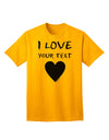 Exclusive Personalized 'I Love' Customized Adult T-Shirt - Tailored Just For You-Mens T-shirts-TooLoud-Gold-Small-Davson Sales