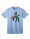 Exclusive Puking Rainbow Leprechaun Adult T-Shirt - Unleash Your Unique Style-Mens T-shirts-TooLoud-Light-Blue-Small-Davson Sales