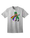 Exclusive Puking Rainbow Leprechaun Adult T-Shirt - Unleash Your Unique Style-Mens T-shirts-TooLoud-AshGray-Small-Davson Sales