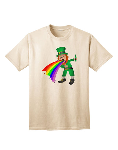 Exclusive Puking Rainbow Leprechaun Adult T-Shirt - Unleash Your Unique Style-Mens T-shirts-TooLoud-Natural-Small-Davson Sales