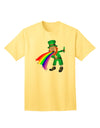 Exclusive Puking Rainbow Leprechaun Adult T-Shirt - Unleash Your Unique Style-Mens T-shirts-TooLoud-Yellow-Small-Davson Sales