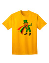 Exclusive Puking Rainbow Leprechaun Adult T-Shirt - Unleash Your Unique Style-Mens T-shirts-TooLoud-Gold-Small-Davson Sales