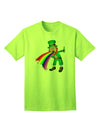 Exclusive Puking Rainbow Leprechaun Adult T-Shirt - Unleash Your Unique Style-Mens T-shirts-TooLoud-Neon-Green-Small-Davson Sales