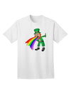 Exclusive Puking Rainbow Leprechaun Adult T-Shirt - Unleash Your Unique Style-Mens T-shirts-TooLoud-White-Small-Davson Sales