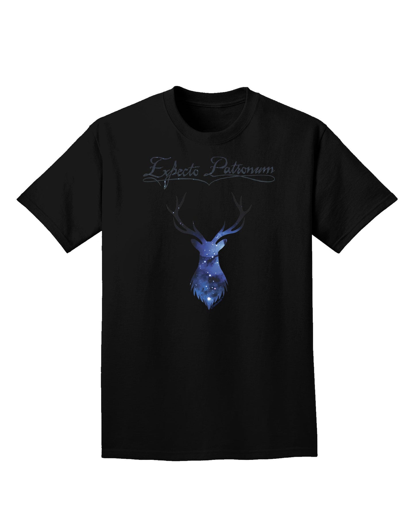 Expecto Patronum Space Stag Adult Dark T-Shirt-Mens T-Shirt-TooLoud-Black-Small-Davson Sales