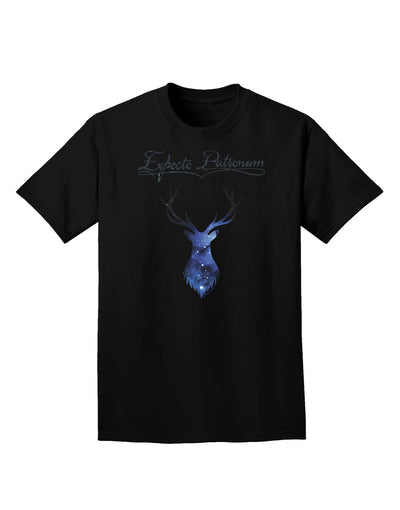 Expecto Patronum Space Stag Adult Dark T-Shirt-Mens T-Shirt-TooLoud-Black-Small-Davson Sales