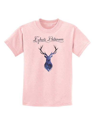 Expecto Patronum Space Stag Childrens T-Shirt-Childrens T-Shirt-TooLoud-PalePink-X-Small-Davson Sales