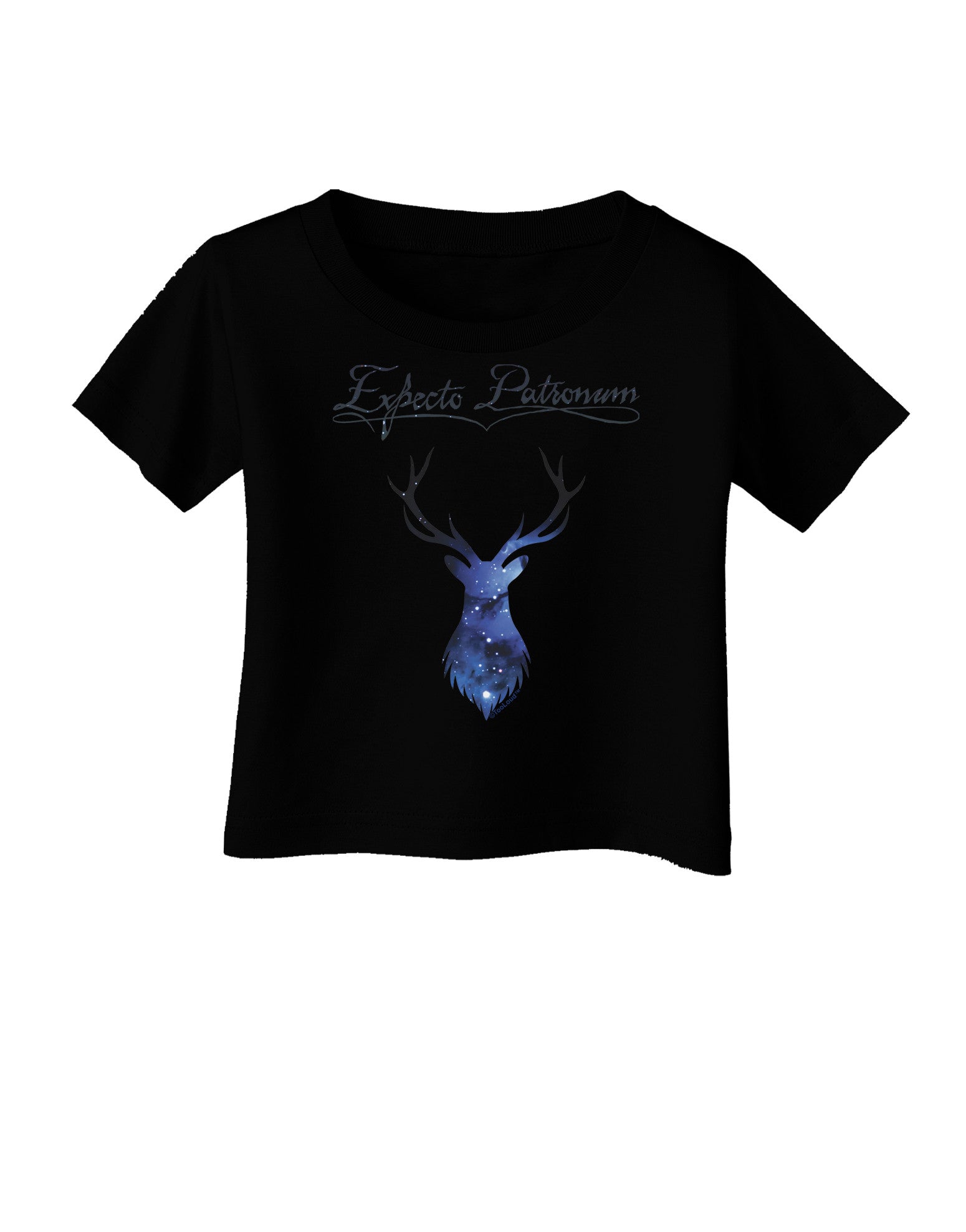 Expecto Patronum Space Stag Infant T-Shirt Dark-Infant T-Shirt-TooLoud-Black-06-Months-Davson Sales