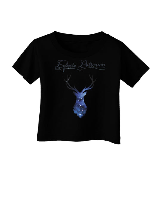 Expecto Patronum Space Stag Infant T-Shirt Dark-Infant T-Shirt-TooLoud-Black-06-Months-Davson Sales